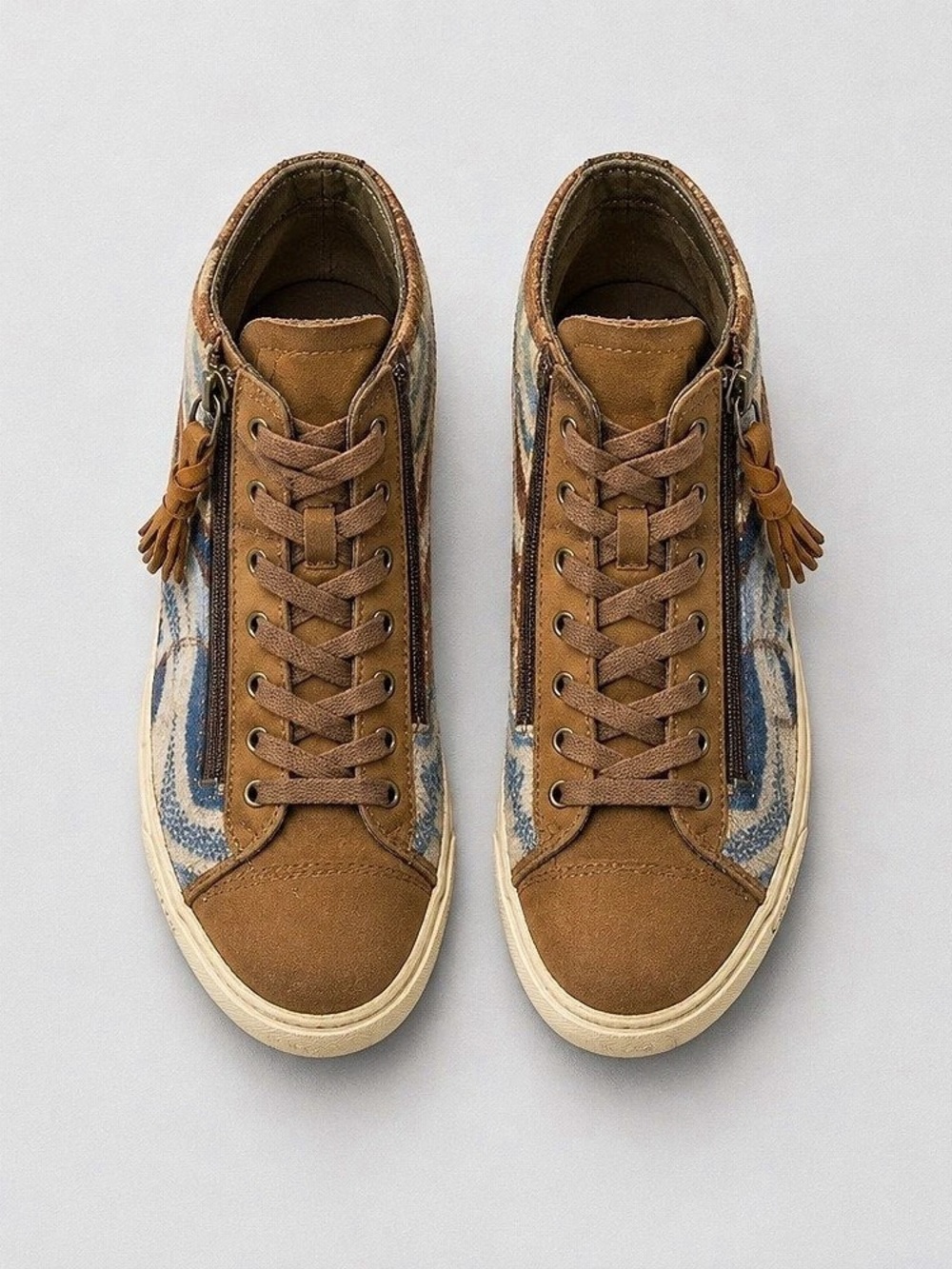UGG S/N 1010233 High Top Sneakers Brown & Blue US 7.5